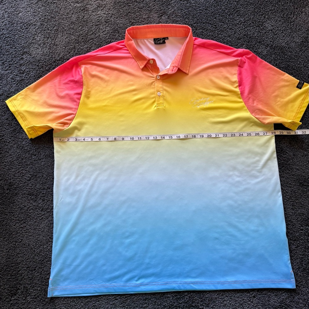 Sunday Swagger Gradient Polo Shirt
